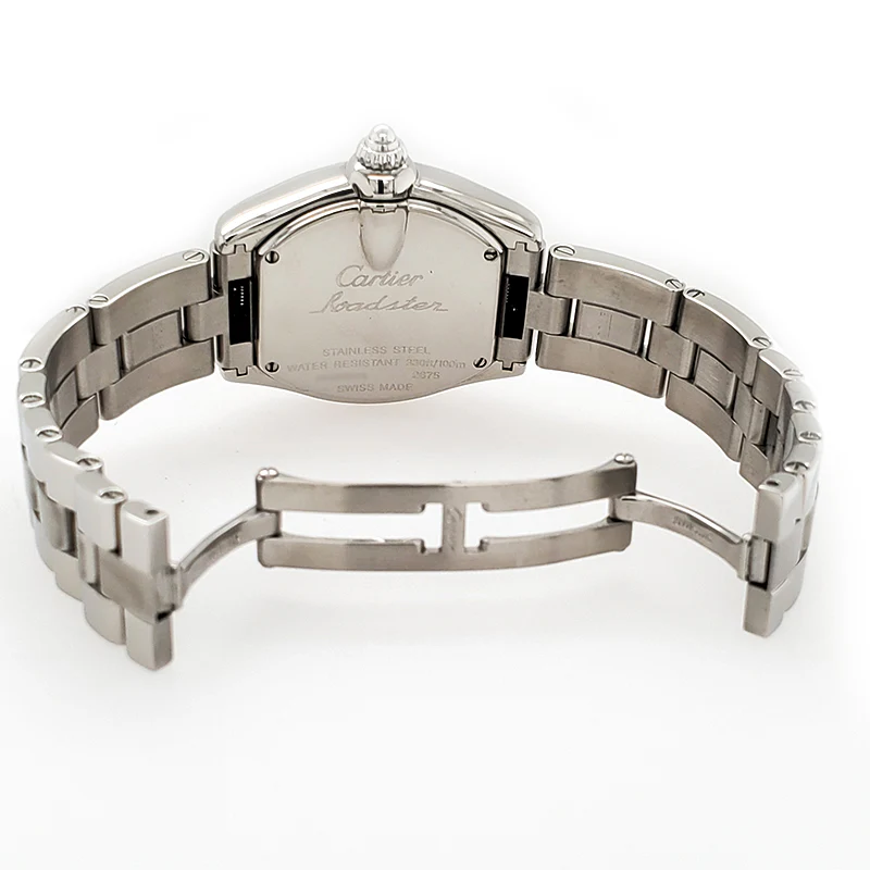 Cartier Roadster Light Blue Sunray Dial Ladies Steel Watch 2675 - Image 6