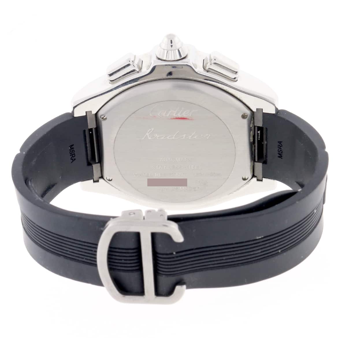 Cartier Roadster S Chronograph 49MM Silver Roman Dial Automatic Stainless Steel Mens Watch W6206020 - Image 6