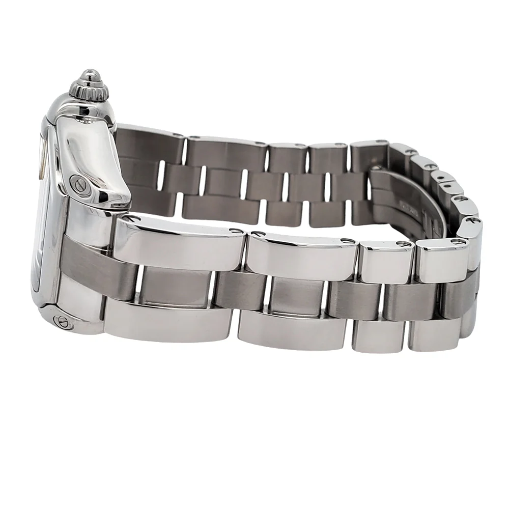 Cartier Roadster Silver 30mm Roman Dial Stainless Steel Ladies Watch W62016V3 2675 - Image 5
