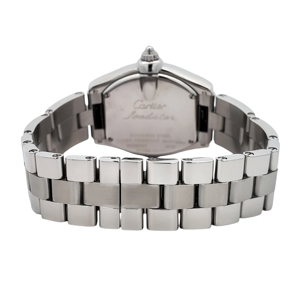 Cartier Roadster Silver 30mm Roman Dial Stainless Steel Ladies Watch W62016V3 2675 - Image 6