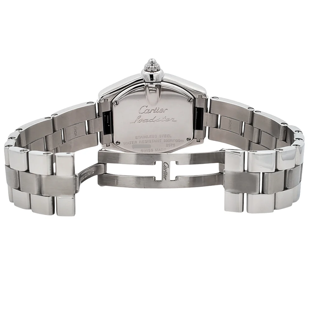 Cartier Roadster Silver 30mm Roman Dial Stainless Steel Ladies Watch W62016V3 2675 - Image 7