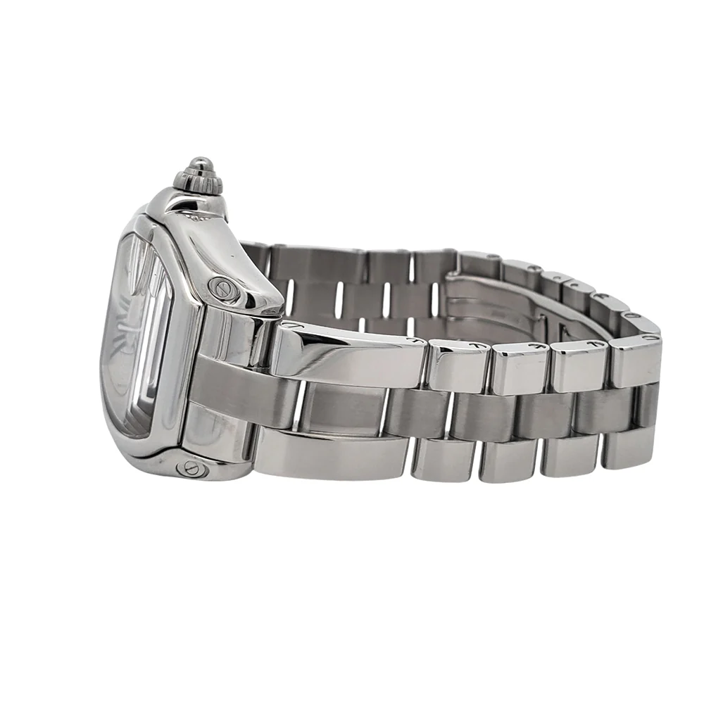 Cartier Roadster Silver 30mm Roman Dial Steel Ladies Watch W62016V3 2675 - Image 4