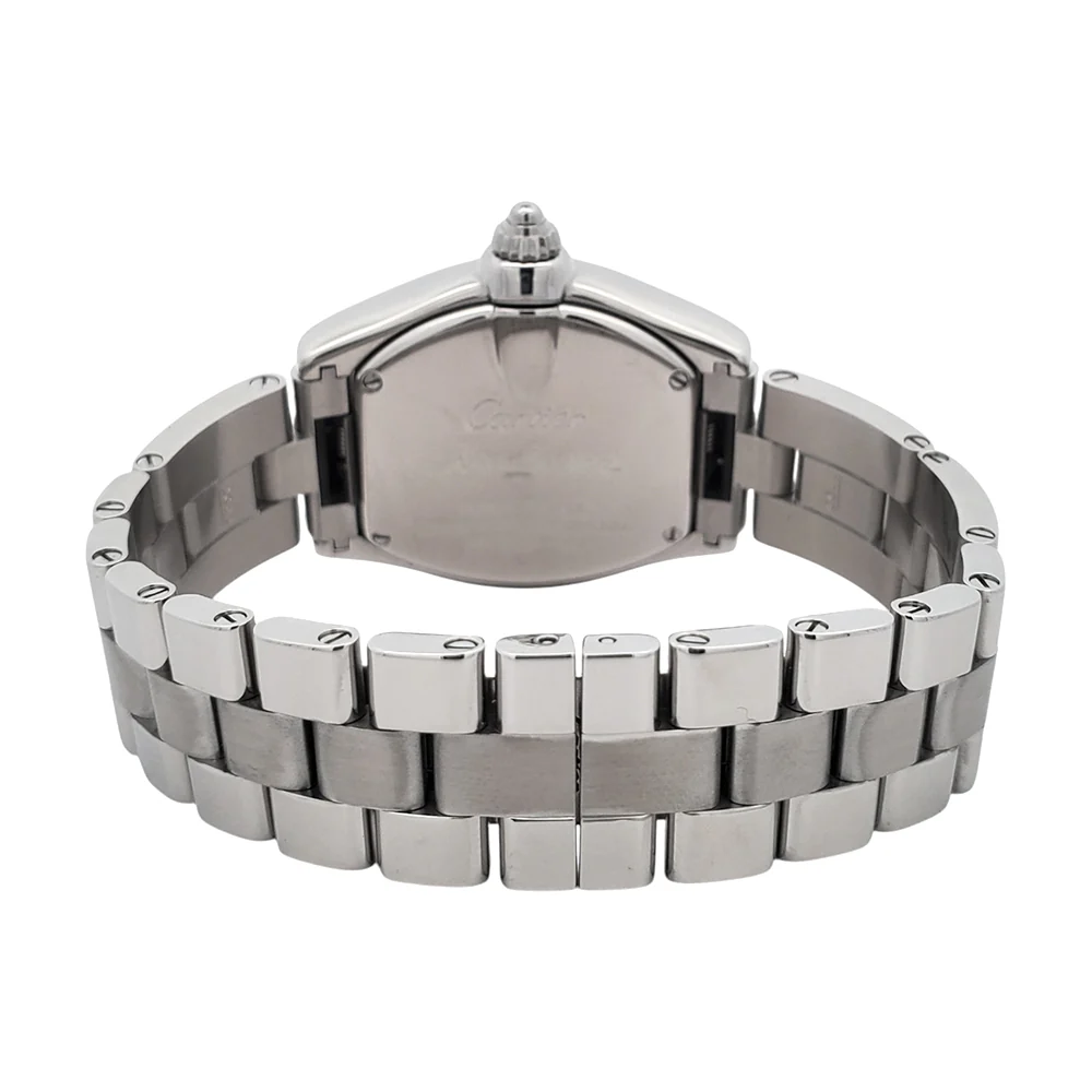 Cartier Roadster Silver 30mm Roman Dial Steel Ladies Watch W62016V3 2675 - Image 5