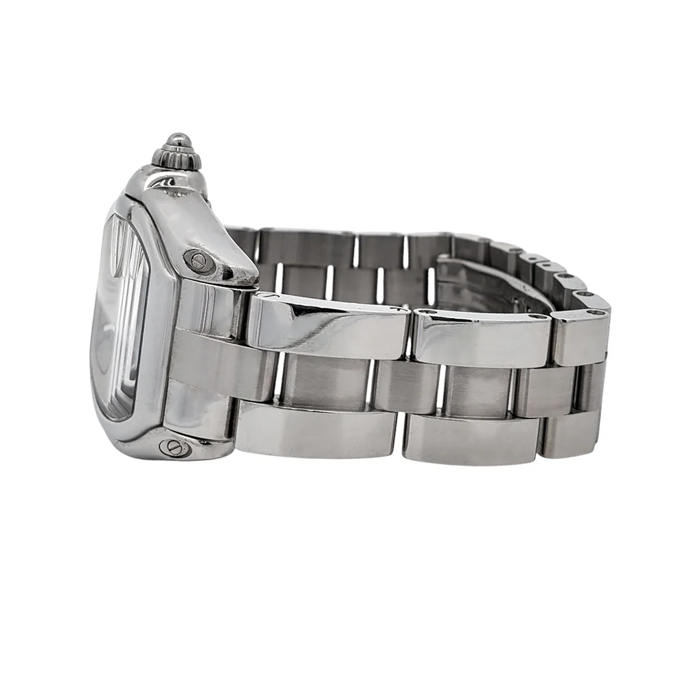 Cartier Roadster Silver 30mm Roman Dial Steel Ladies Watch W62016V3 2675 - Image 4