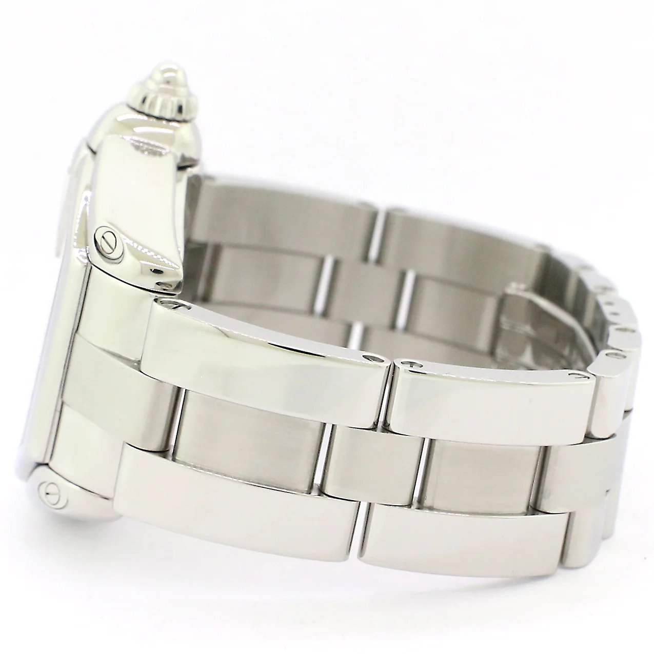 Cartier Roadster Silver Guilloché 36mm Stainless Steel Watch - Image 4