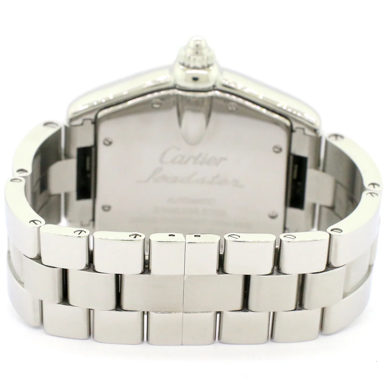 Cartier Roadster Silver Guilloché 36mm Stainless Steel Watch - Image 5