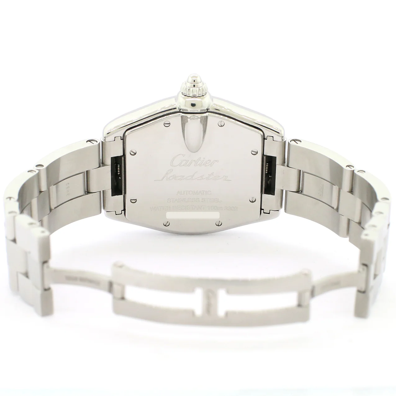 Cartier Roadster Silver Guilloché 36mm Stainless Steel Watch - Image 6