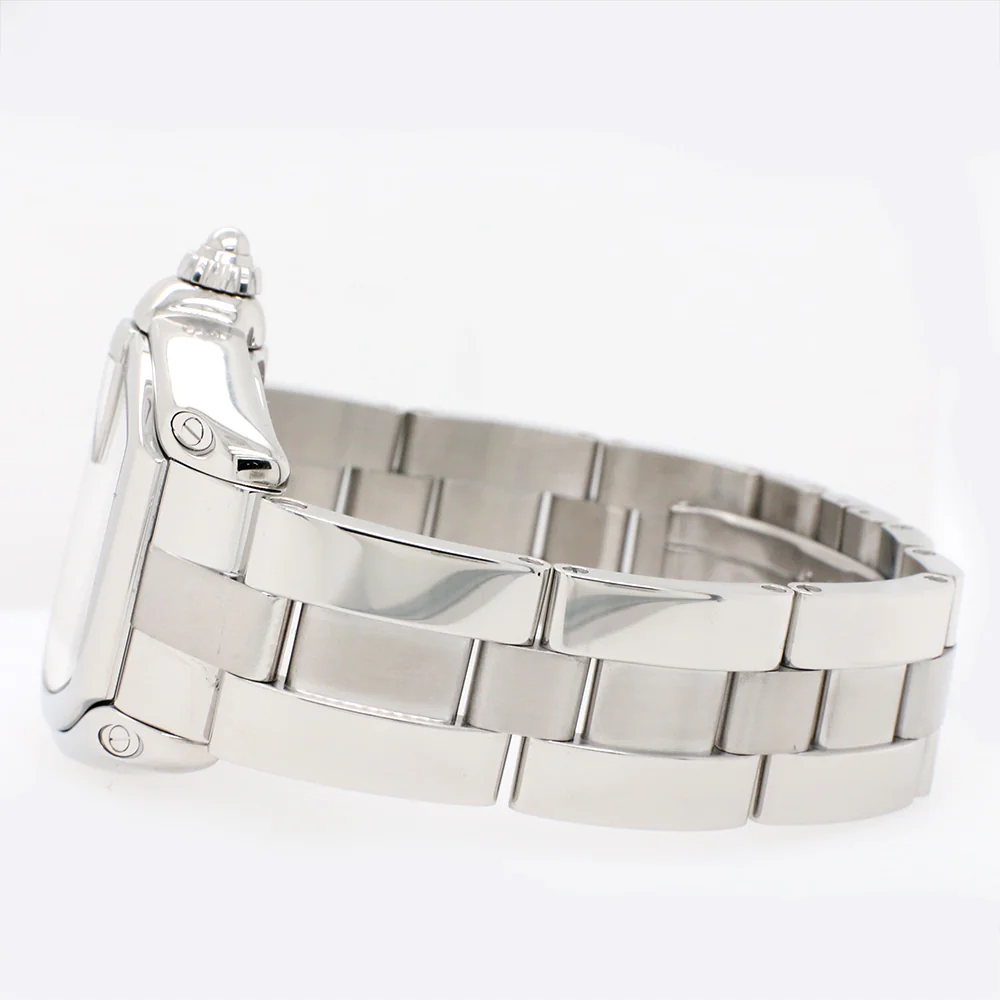 Cartier Roadster Silver Guilloché Large Stainless Steel Watch W62025V3 - Image 4