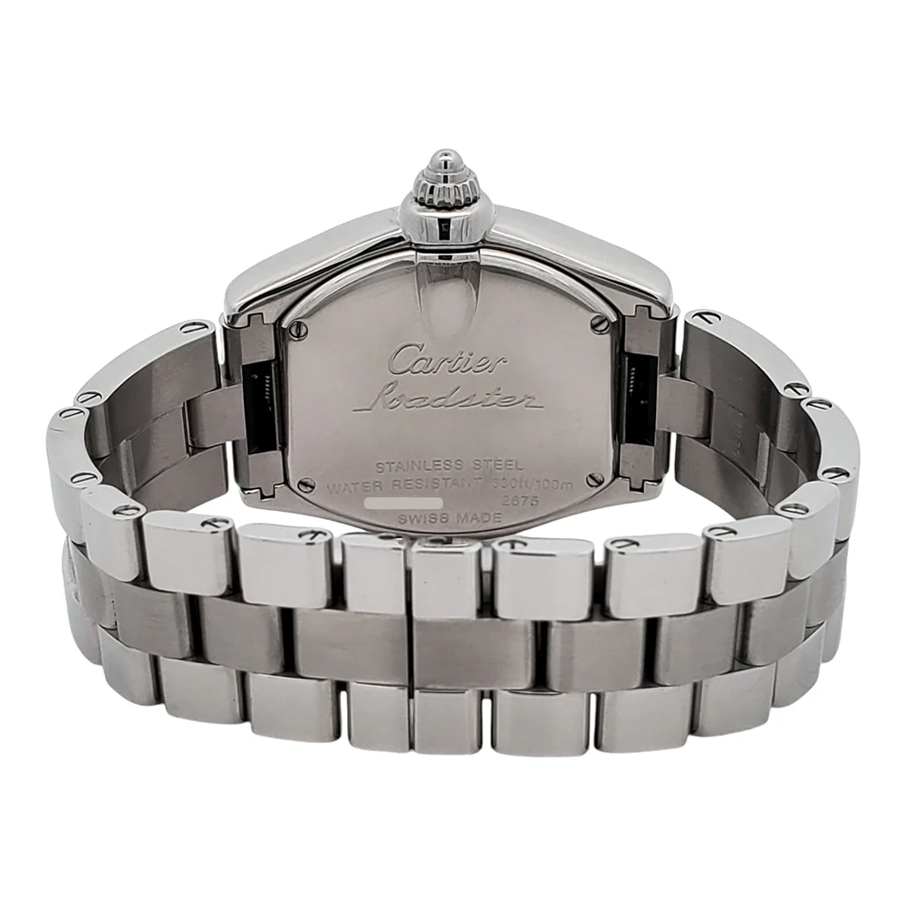 Cartier Roadster Silver Roman Dial Stainless Steel Ladies Watch W62016V3 2675 - Image 5