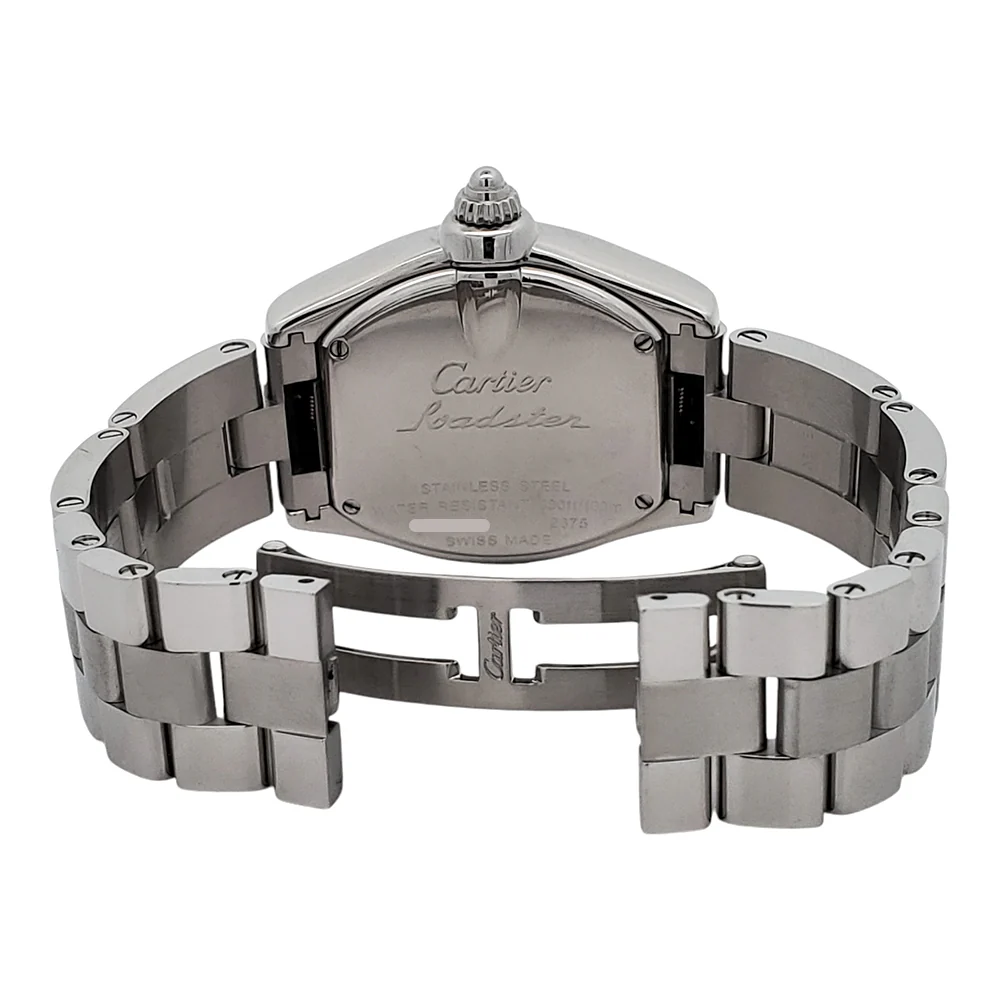 Cartier Roadster Silver Roman Dial Stainless Steel Ladies Watch W62016V3 2675 - Image 6