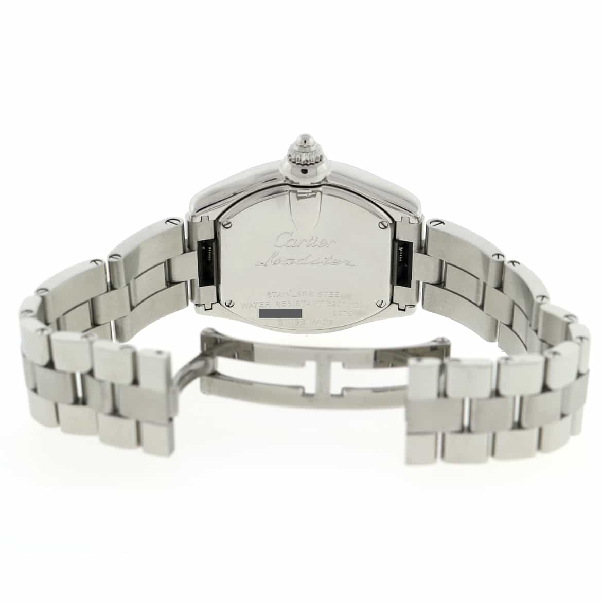 Cartier Roadster Silver Sunray Roman Dial Stainless Steel Ladies Watch W62016V3 - Image 9