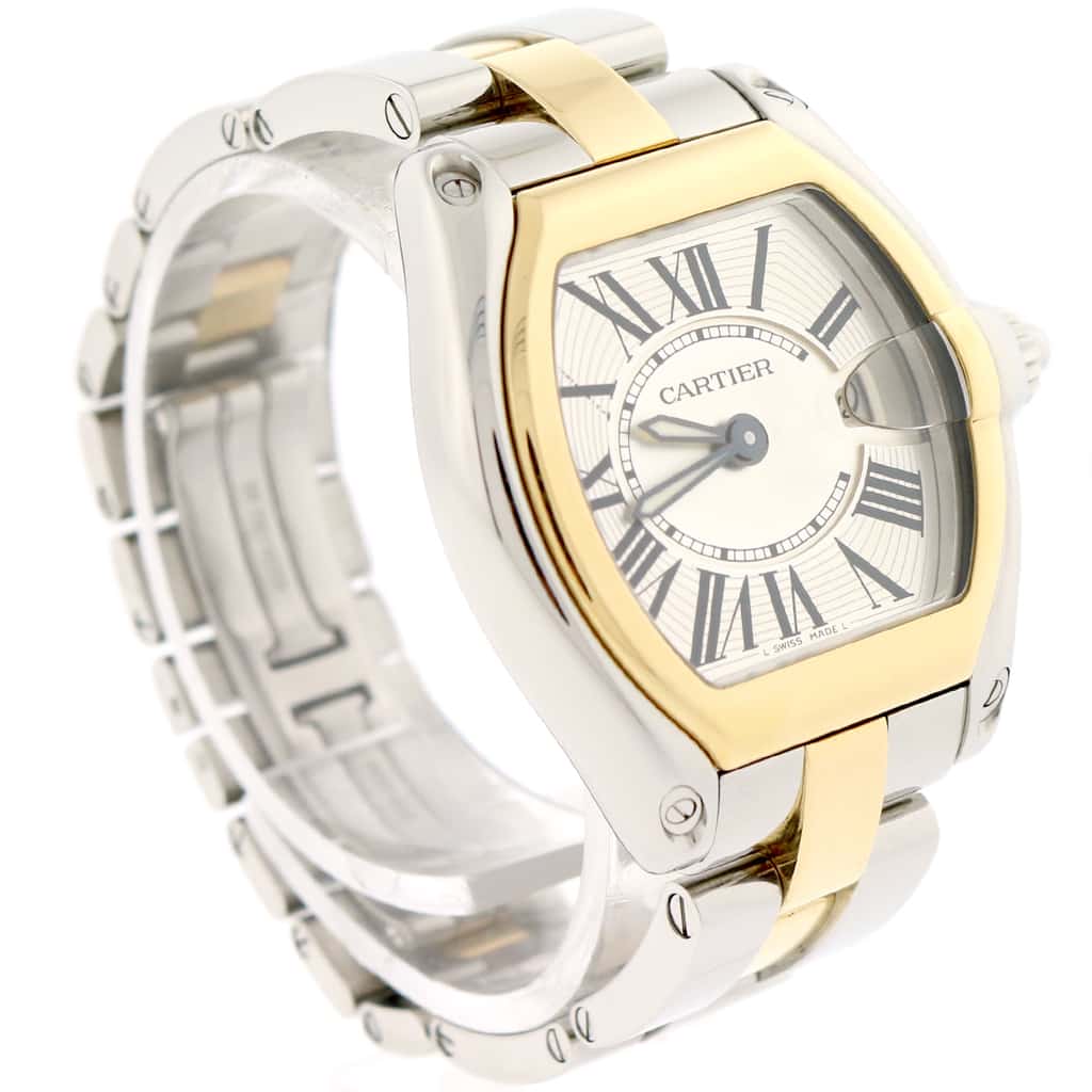 Cartier Roadster Large Silver Roman Dial Automatic Watch W62026Y4 Box Papers - Image 3