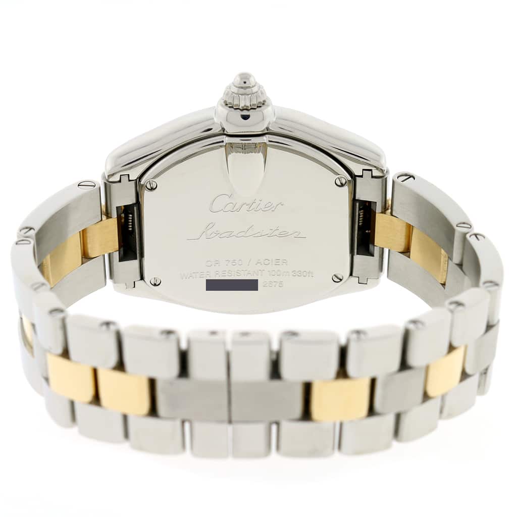 Cartier Roadster Large Silver Roman Dial Automatic Watch W62026Y4 Box Papers - Image 6