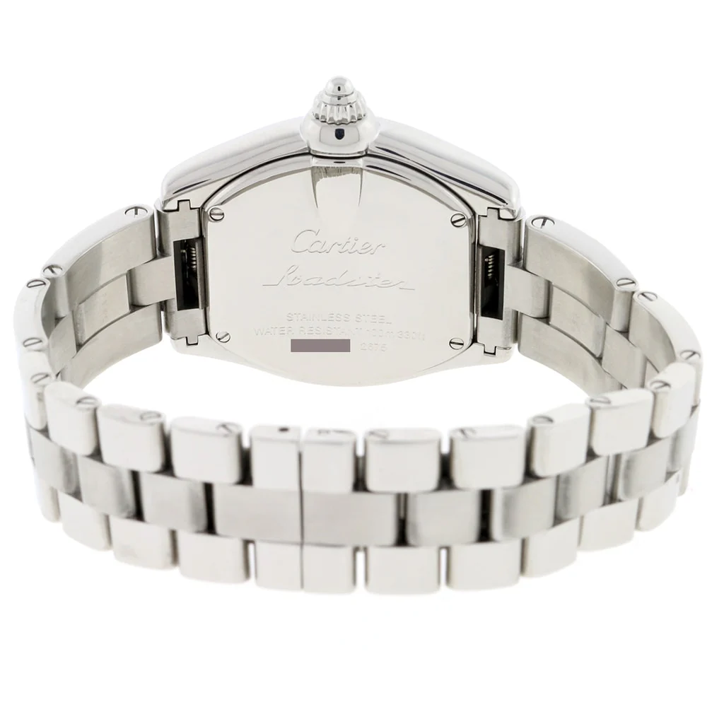 Cartier Roadster Small Silver Sunray Roman Dial 30MM Stainless Steel Watch W62016V3 - Image 7