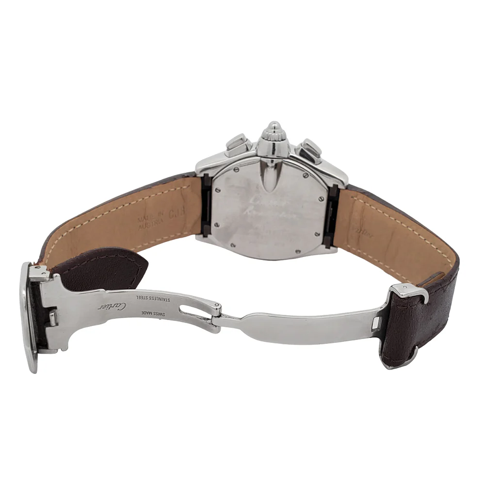 Cartier Roadster XL Chronograph 43mm Silver Dial Stainless Steel Watch 2618 - Image 5
