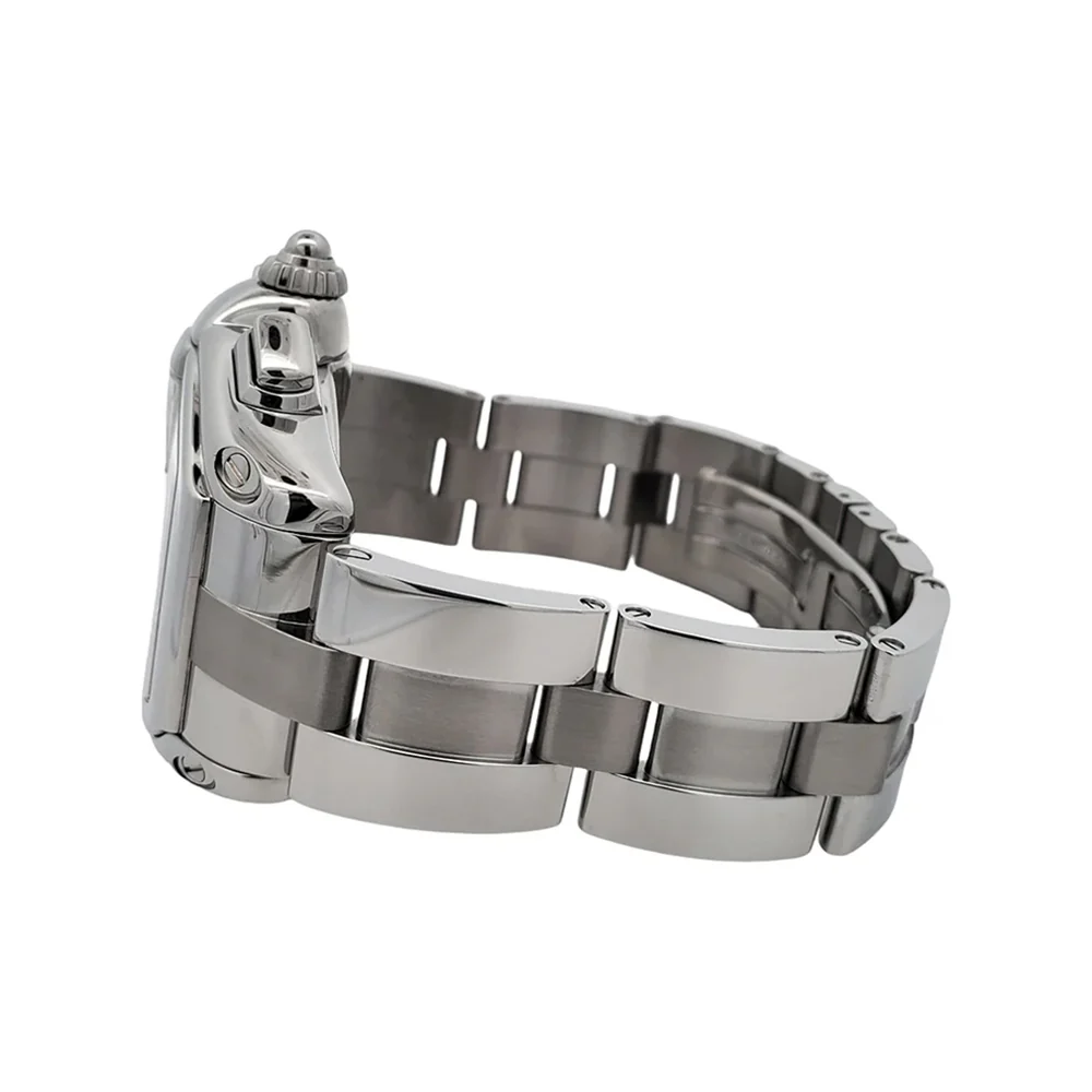 Cartier Roadster XL Chronograph Silver Roman Steel 43mm Watch W62019X6 2618 - Image 4