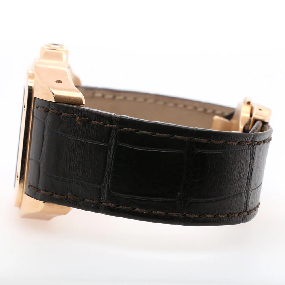 Cartier Santos 100 38mm Rose Gold Watch with Roman Dial/Box/Papers 2792 - Image 4