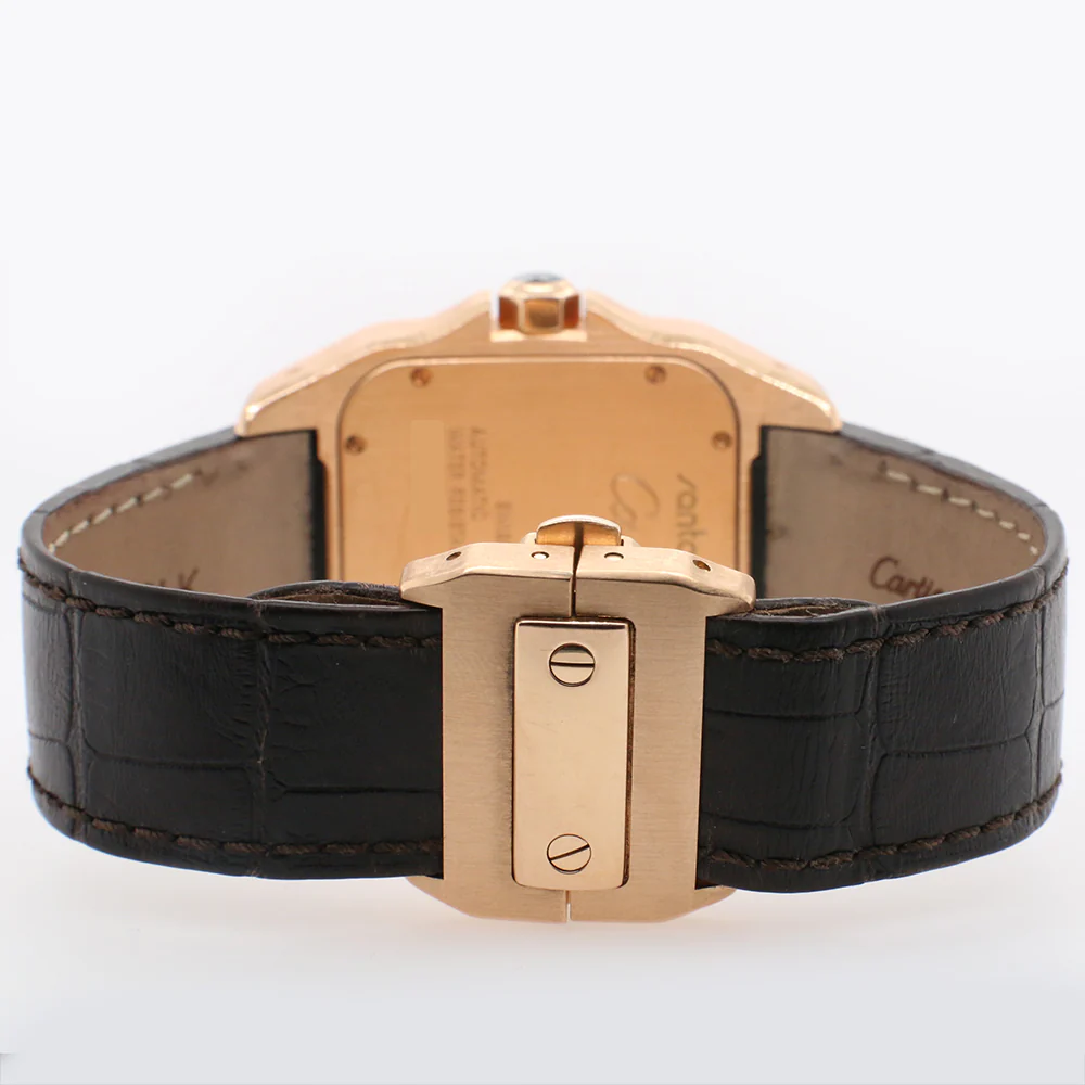 Cartier Santos 100 38mm Rose Gold Watch with Roman Dial/Box/Papers 2792 - Image 5
