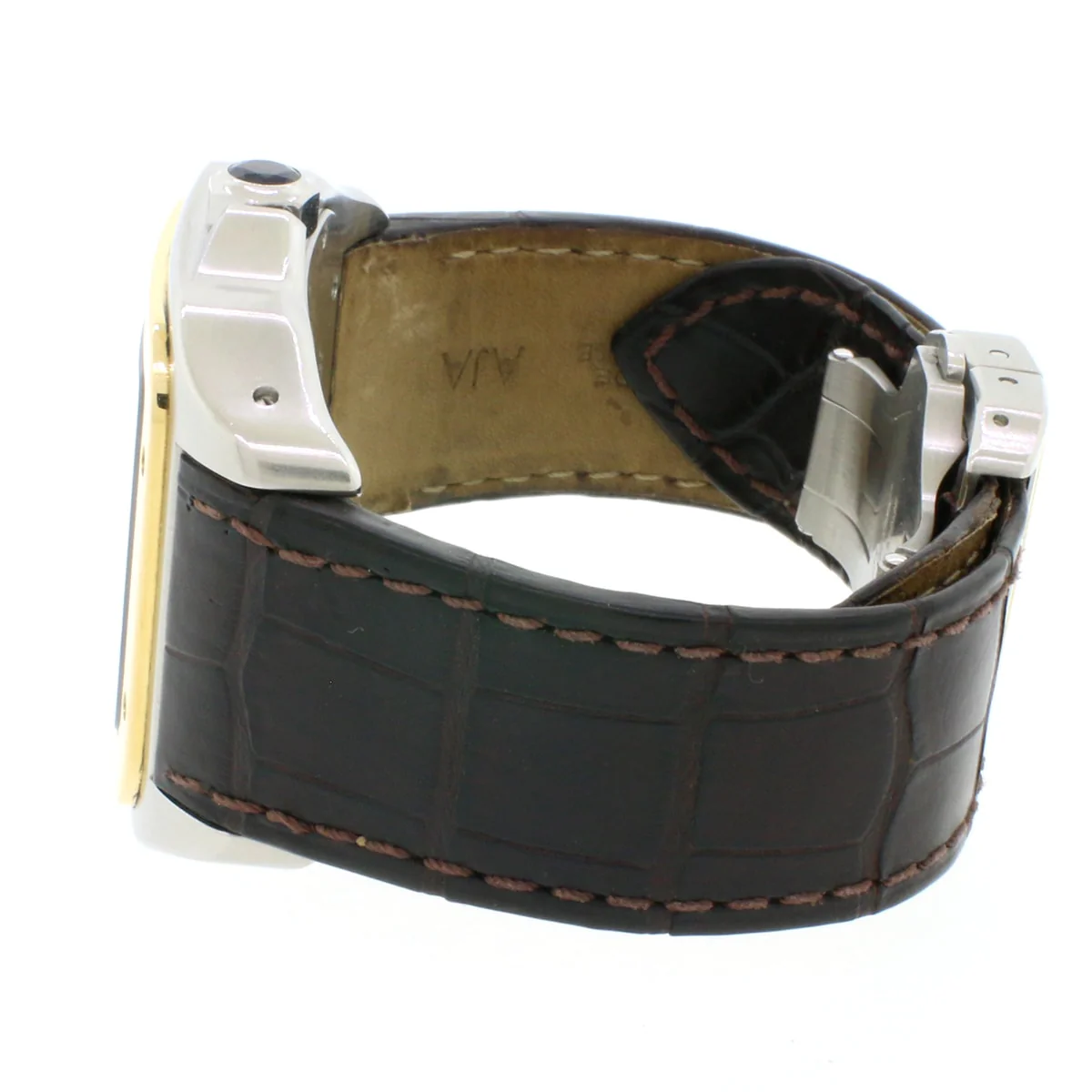 Cartier Santos 100 Large 2-Tone 18K Yellow Gold/Stainless Steel Factory Roman Dial Automatic Mens Watch W20072X7 - Image 5
