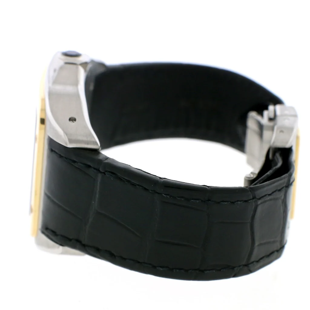 Cartier Santos 100 Large 2-Tone 18K Yellow Gold/Stainless Steel Factory Roman Dial Automatic Mens Watch W20072X7 - Image 6
