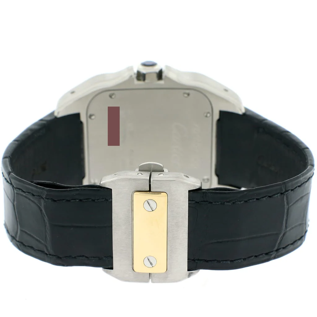 Cartier Santos 100 Large 2-Tone 18K Yellow Gold/Stainless Steel Factory Roman Dial Automatic Mens Watch W20072X7 - Image 7