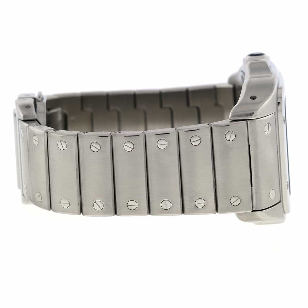 Cartier Santos 100 Large Silver Roman Dial Automatic Stainless Steel Mens Watch W20073X8 - Image 7