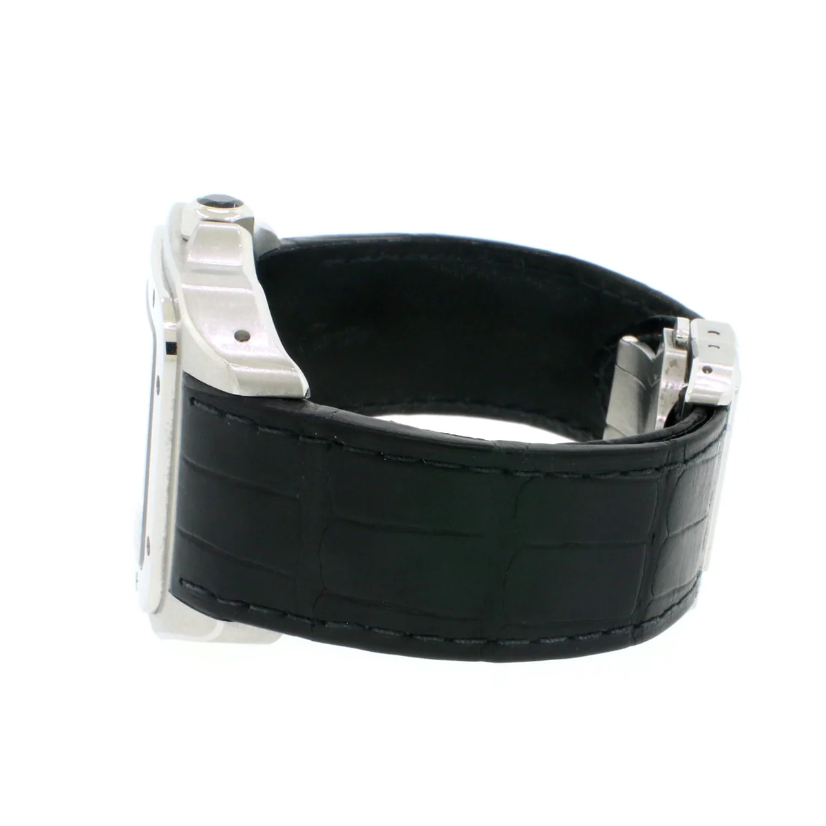 Cartier Santos 100 Large Silver Roman Dial Automatic Stainless Steel Mens Watch Box & Papers W20073X8 - Image 4