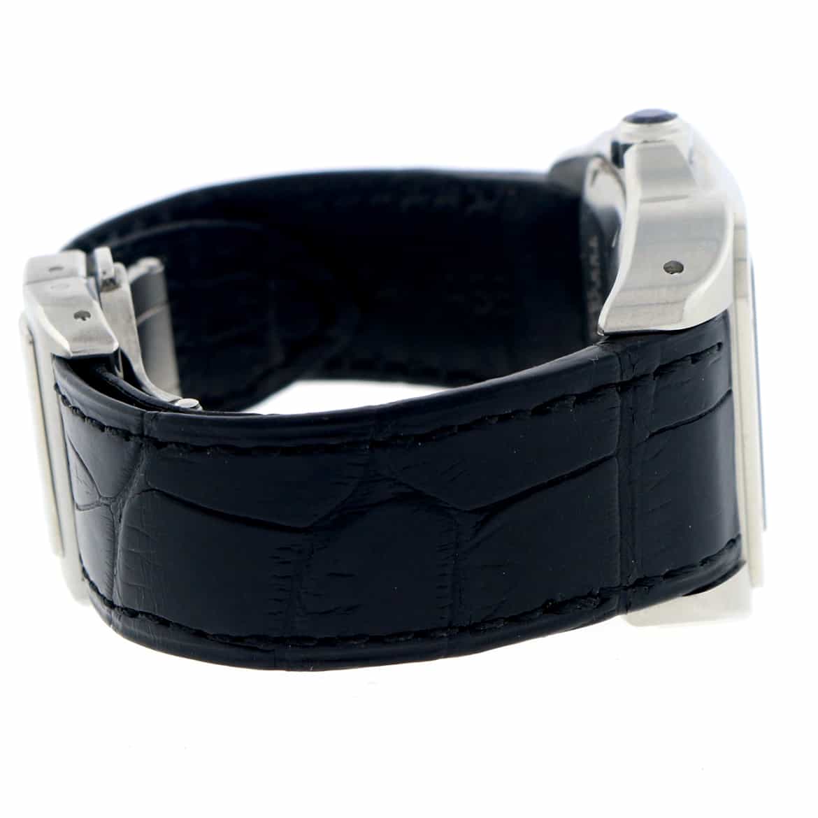 Cartier Santos 100 Medium Silver Roman Dial Automatic Stainless Steel Watch W20106X8 - Image 9