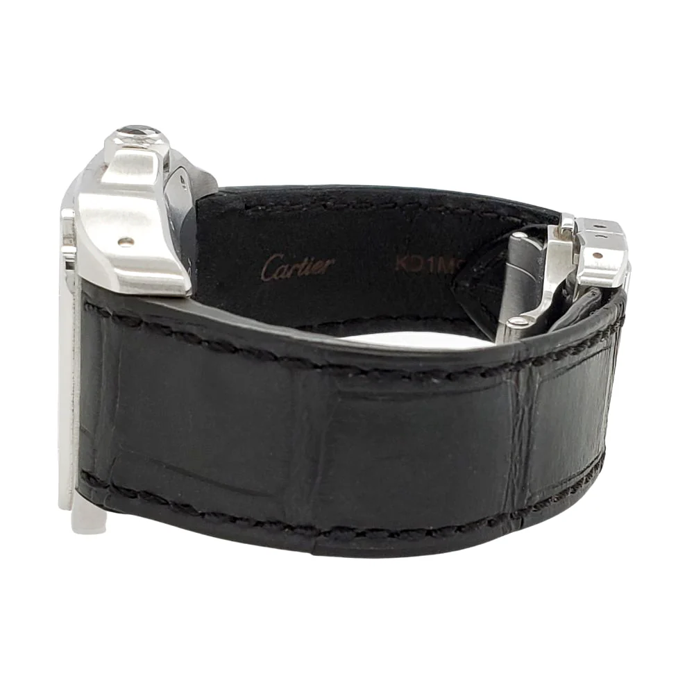 Cartier Santos 100 Midsize Silver Roman Dial Watch 2878 W20106X8 - Image 3