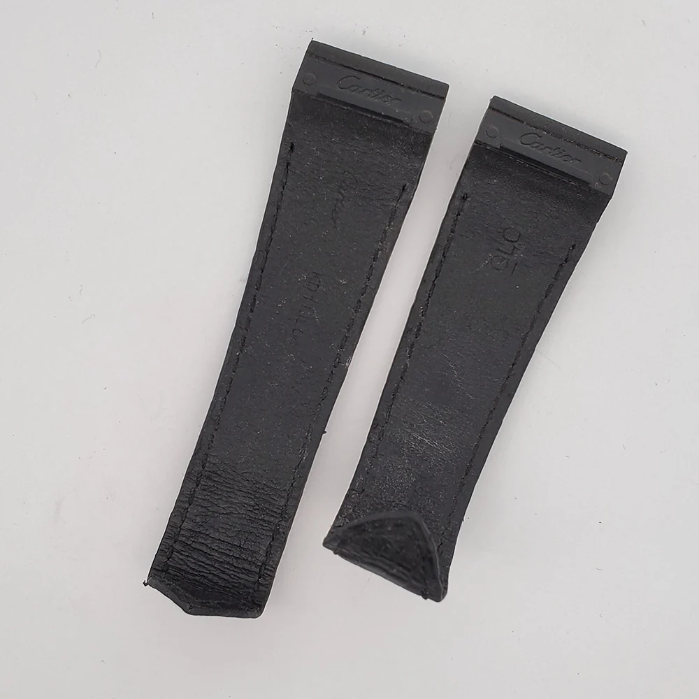 Cartier Santos 100 XL 24.5mm OEM Black Leather Strap KD1IJLO4 - Image 2