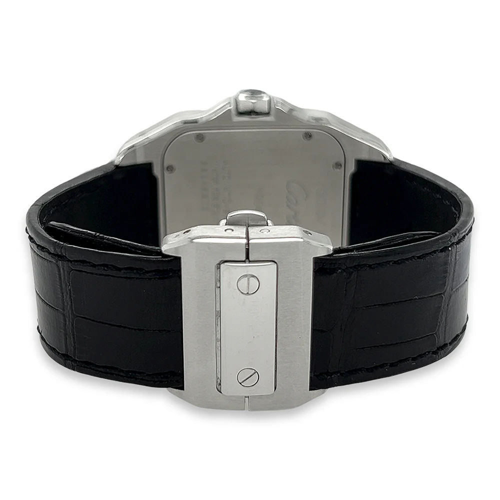 Cartier Santos 100 XL White Roman Dial Stainless Steel Watch 2656 Box Papers - Image 5