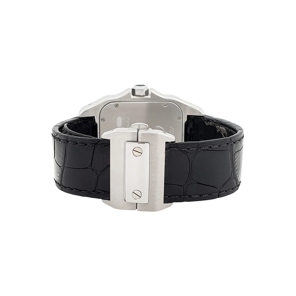 Cartier Santos 100 XL White Roman Steel 38mm Watch W20073X8 2656 - Image 5