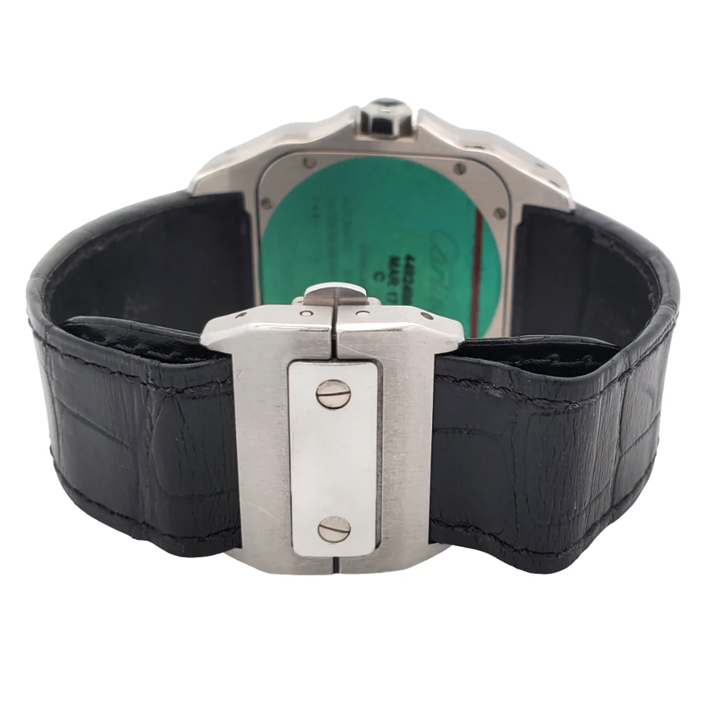 Cartier Santos 100 XL White Roman Steel Watch W20073X8 2656 - Image 6