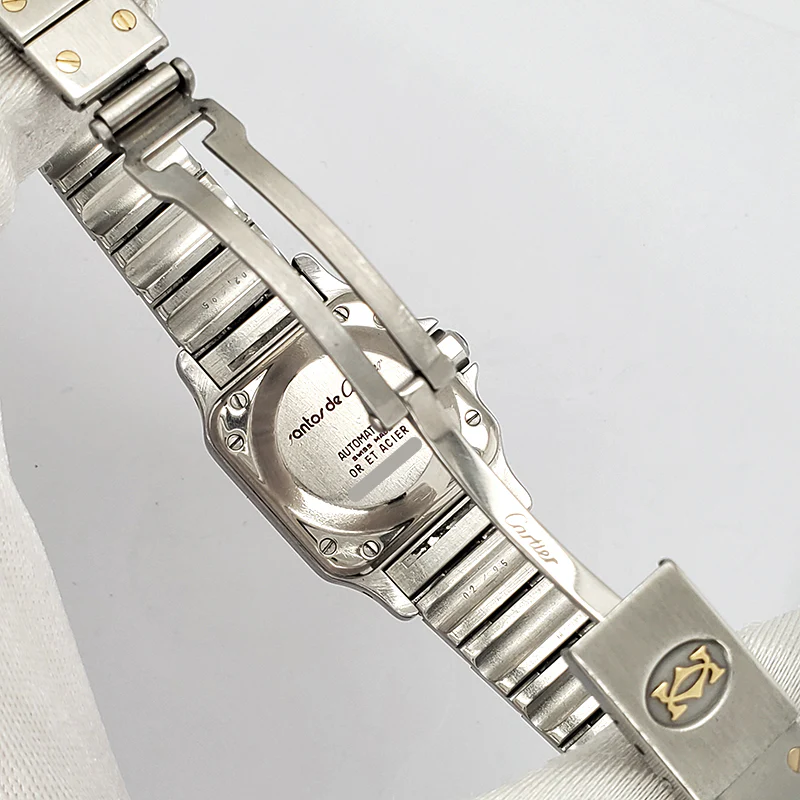 Cartier Santos 24mm Steel Yellow Gold Ladies Automatic Watch - Image 5