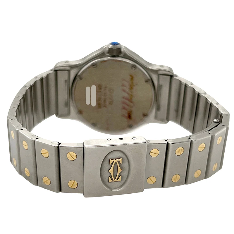 Cartier Santos 29mm Octagon Gold Steel Quartz Ladies Watch 187902 - Image 4