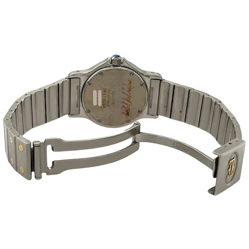 Cartier Santos 29mm Octagon Gold Steel Quartz Ladies Watch 187902 - Image 5
