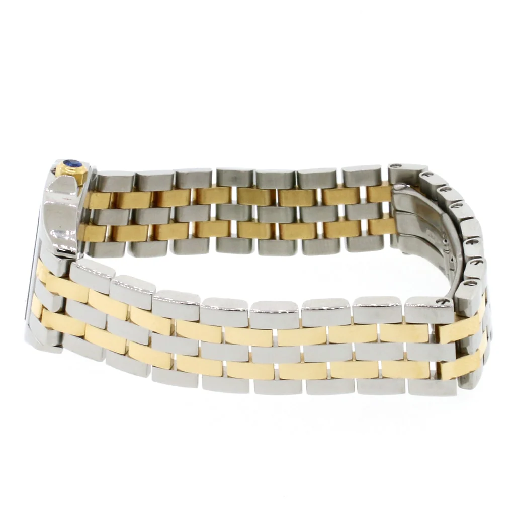 Cartier Santos Demoiselle Small 21MM Silver Roman Dial 2-Tone 18K Yellow Gold/Stainless Steel Ladies Watch W25066Z6 - Image 3