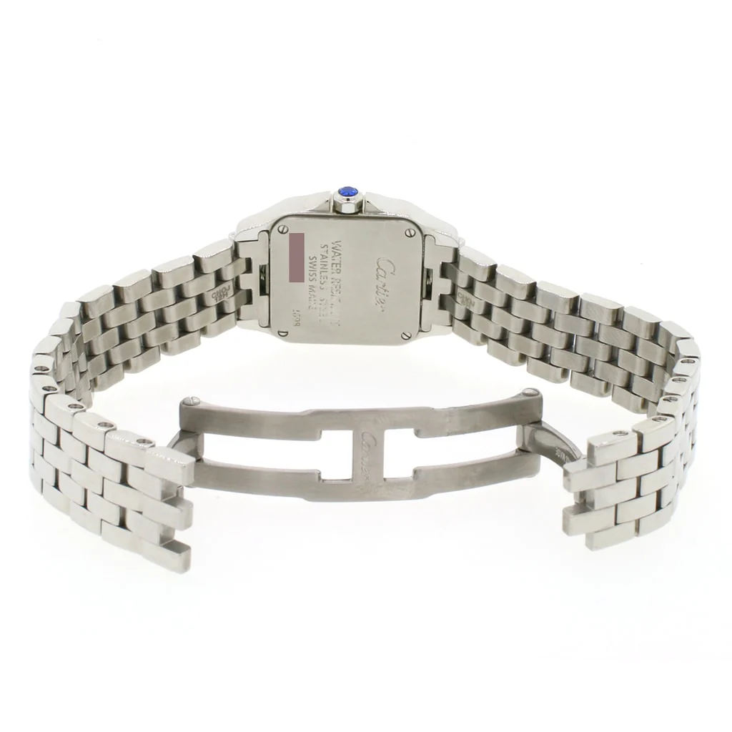 Cartier Santos Demoiselle Small 21MM Silver Roman Dial Stainless Steel Ladies Watch W25064Z5 - Image 5