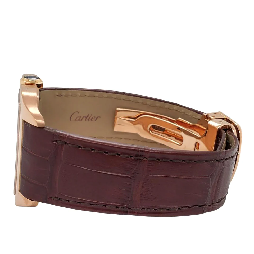 Cartier Santos Dumont Rose Gold Silver Dial Watch Box Papers 2788 W2009251 - Image 3
