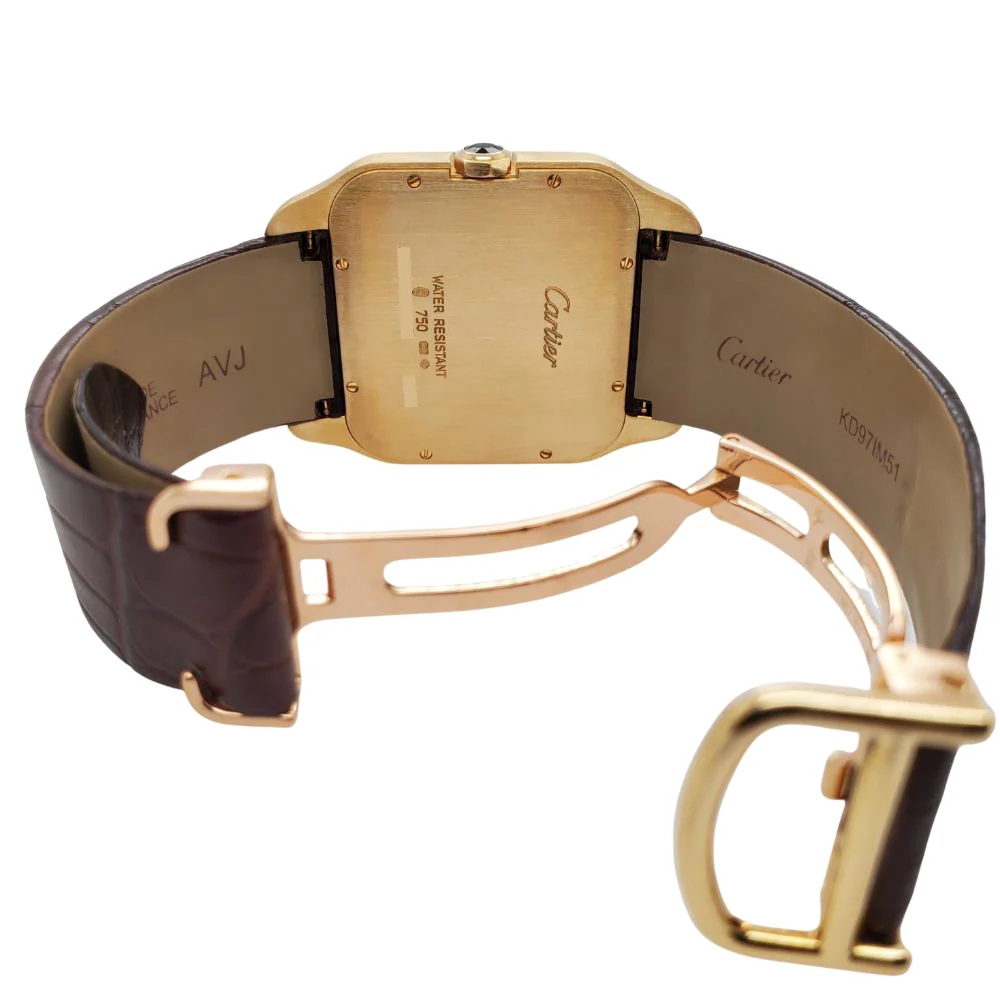 Cartier Santos Dumont Yellow Gold Roman Dial Watch W2009251 2649 - Image 6