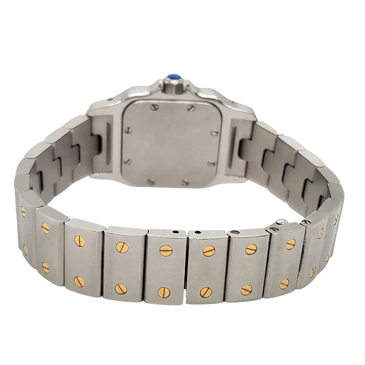 Cartier Santos Galbee 24mm White Dial Steel Yellow Gold Ladies Watch Papers - Image 3