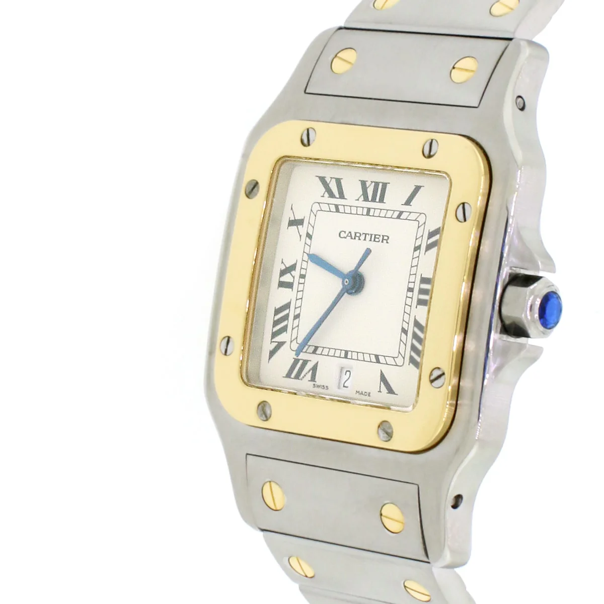 Cartier Santos GalbÃ©e 29mm 1566 2-tone 18K Yellow Gold/Stainless Quartz watch Box Papers - Image 4