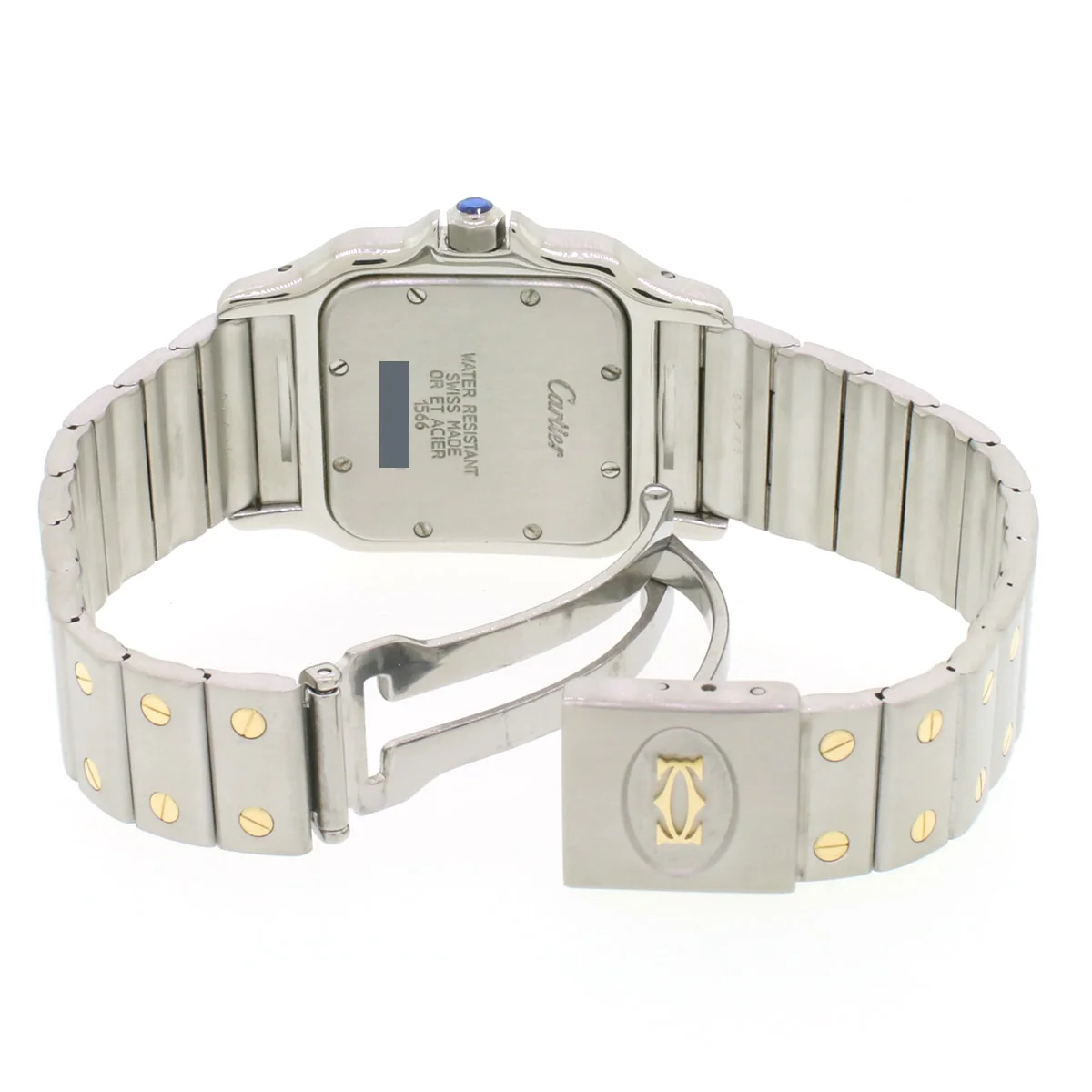 Cartier Santos GalbÃ©e 29mm 1566 2-tone 18K Yellow Gold/Stainless Quartz watch Box Papers - Image 7