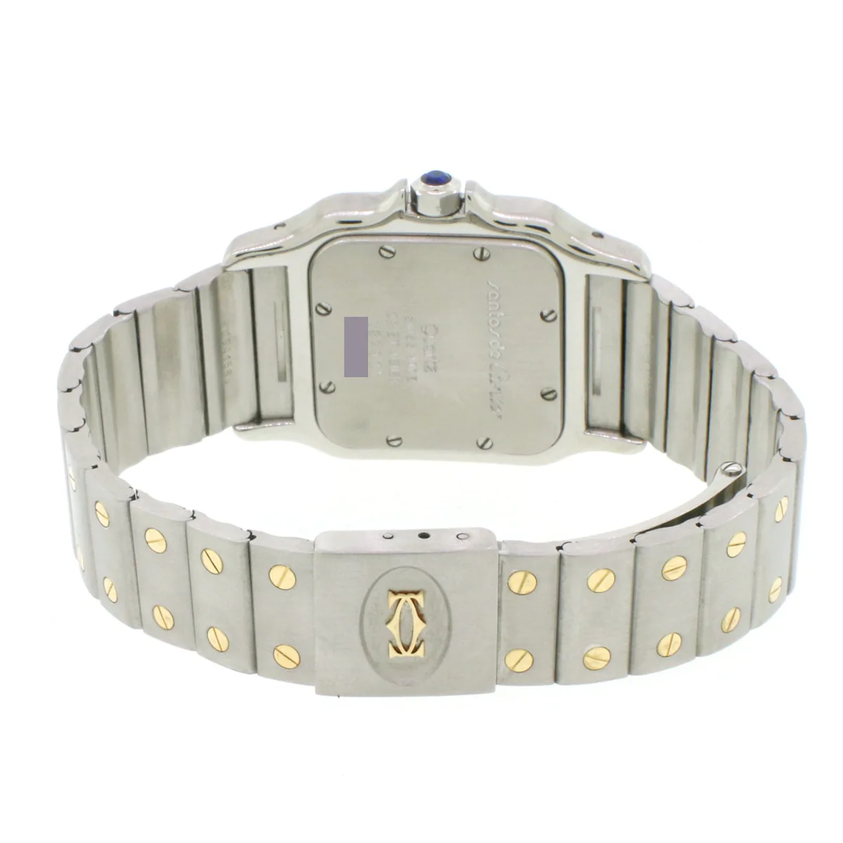 Cartier Santos Galbée 29mm 187901 2-tone 18K Yellow Gold/Stainless Quartz watch - Image 6