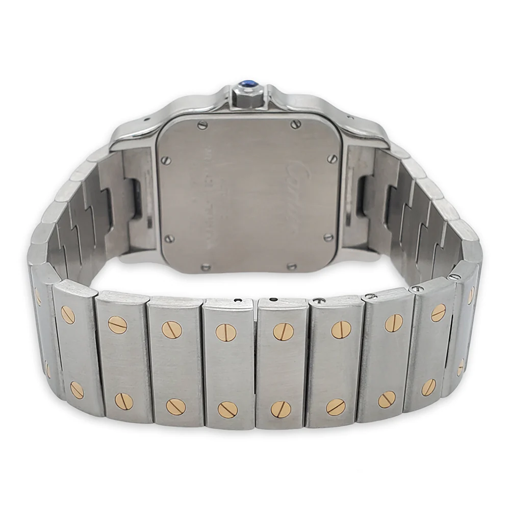 Cartier Santos Galbee 32mm White Dial Steel Yellow Gold Watch 2823 - Image 5
