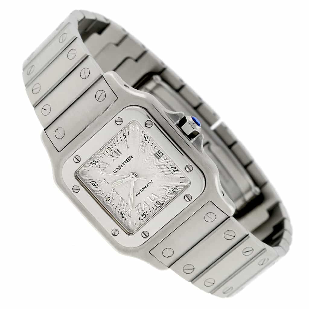 Cartier Santos Galbee Large 29MM Silver Roman Dial Automatic Stainless Steel Watch W20055D6 - Image 2