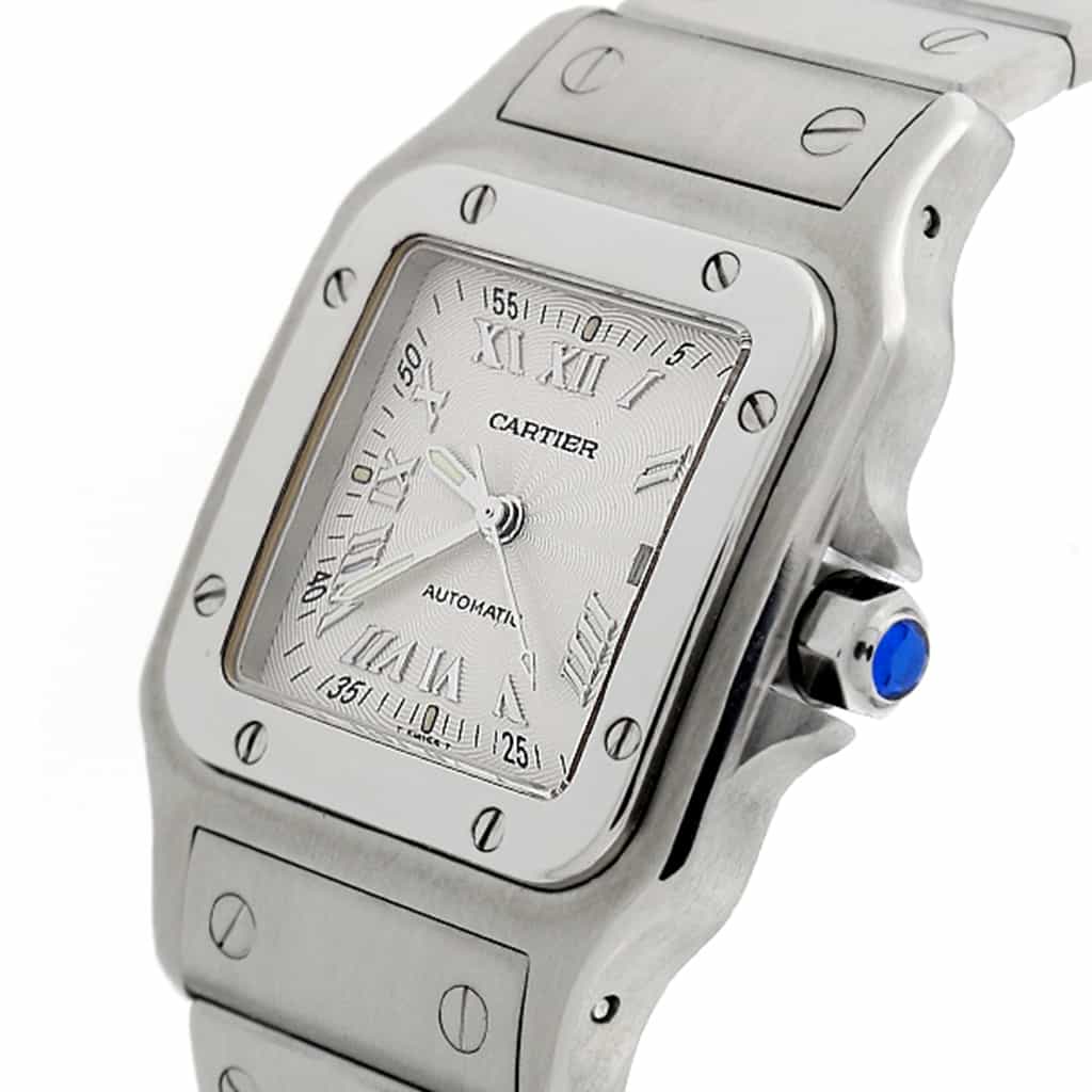 Cartier Santos Galbee Large 29MM Silver Roman Dial Automatic Stainless Steel Watch W20055D6 - Image 3