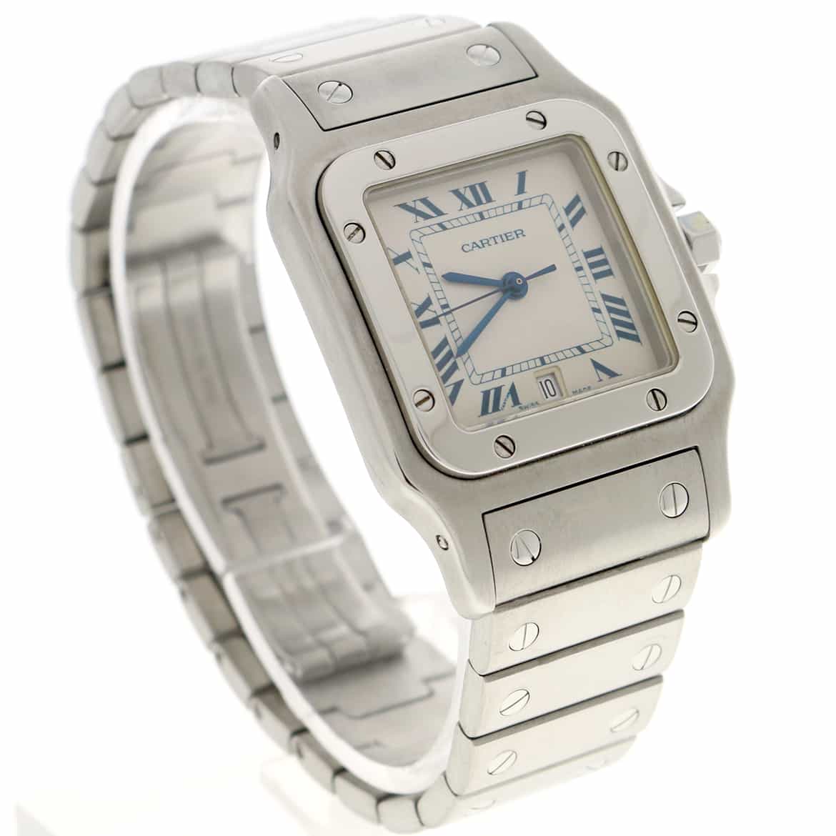 Cartier Santos Galbee Large 29MM Silver Roman Dial Stainless Steel Watch W20060D6 - Image 5