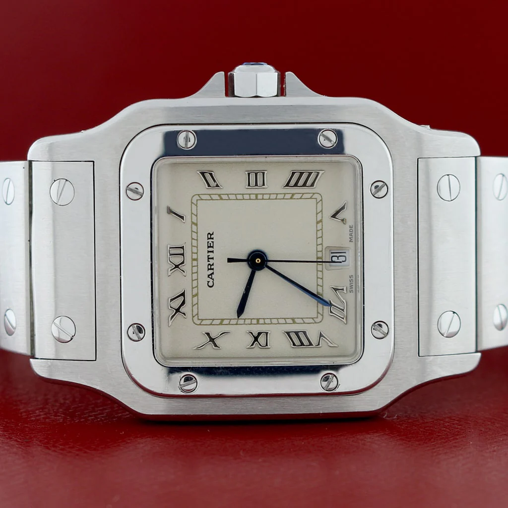Cartier Santos Galbee Small 29MM Silver Roman Dial Stainless Steel Watch W20056D6 - Image 2