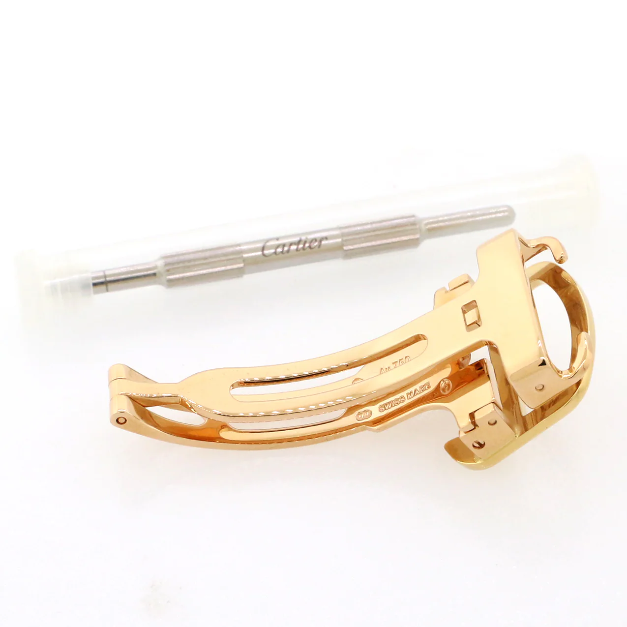 Cartier Santos Large Rose Gold Deployment Buckle 18MM - Image 2